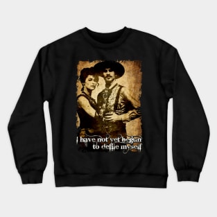 Doc Holliday And Kate Design Tombstone Crewneck Sweatshirt